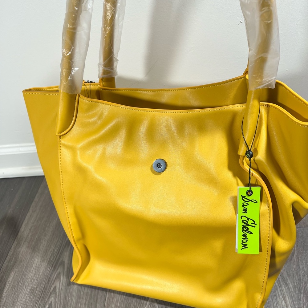Sam Edelman Weylyn Tote Tuscan Yellow NWT - Picture 6 of 8